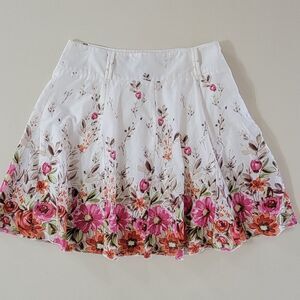 Speak 2 Me Women's Pink Floral Skirt